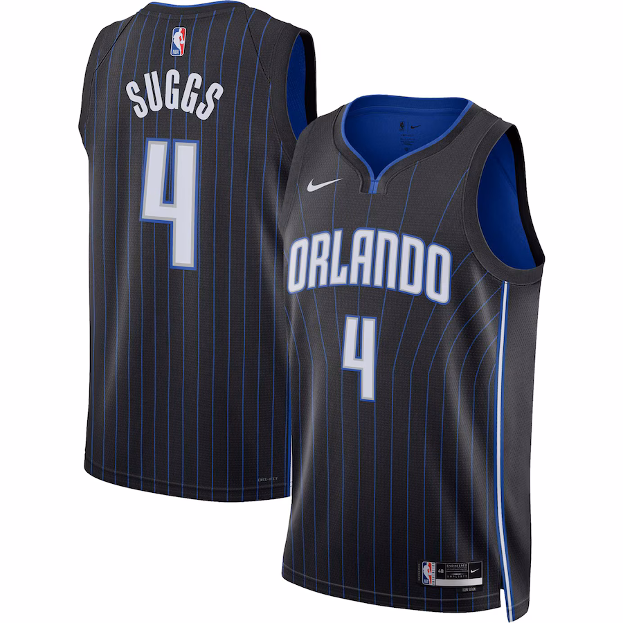 Unisex Orlando Magic Jalen Suggs Nike Black Swingman Jersey - Icon Edition - Jersey