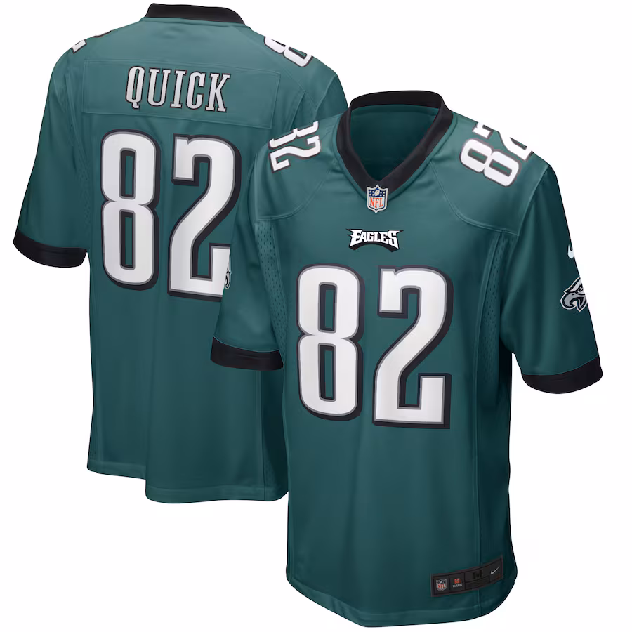 Men's Philadelphia Eagles Mike Quick Nike Midnight Green Game Retired Player Jersey - Jersey