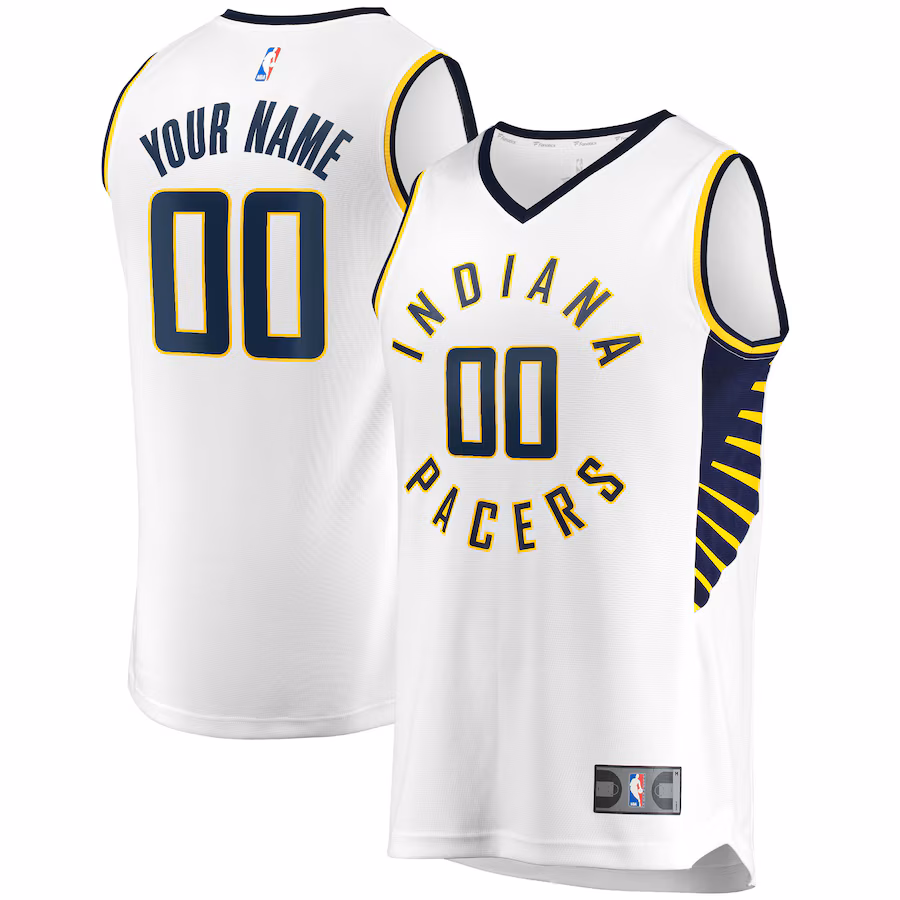 Youth Indiana Pacers Fanatics White Fast Break Custom Replica Jersey - Association Edition - Jersey