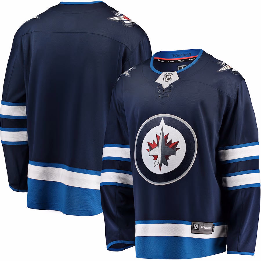 Men's Winnipeg Jets Fanatics Blue Breakaway Home Jersey - Jersey