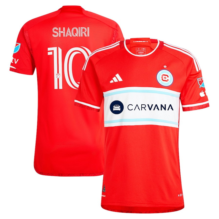 Men's Chicago Fire Xherdan Shaqiri adidas Red 2024 Return To Red Authentic Player Jersey - Jersey