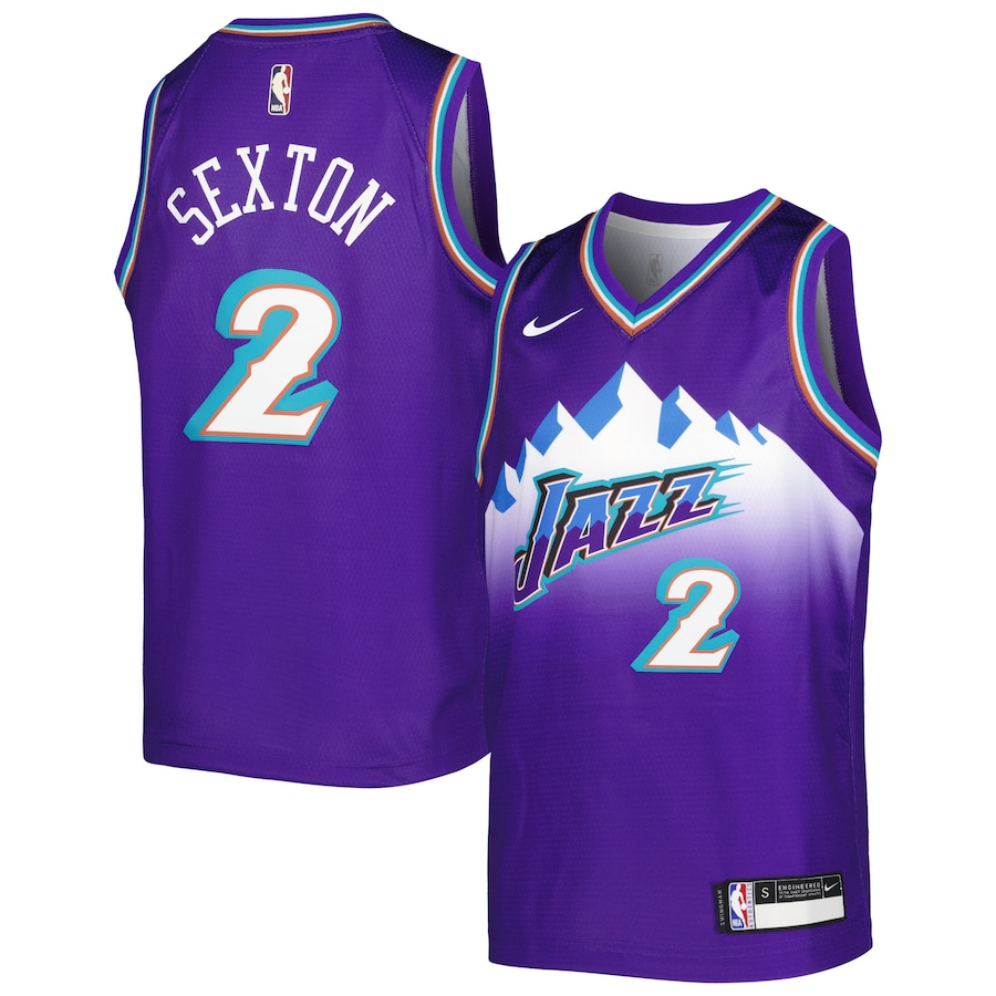 Youth Utah Jazz Collin Sexton Nike Purple 2022/23 Swingman Jersey - City Edition - Jersey