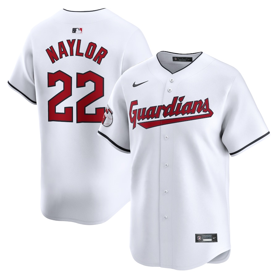 Men's Cleveland Guardians Josh Naylor Nike White Home Limited Player Jersey - Jersey