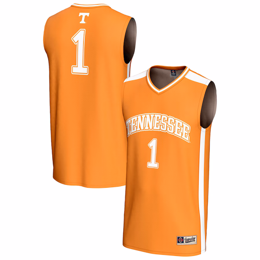 Youth GameDay Greats #1 Tennessee Orange Tennessee Volunteers Lightweight Collegiate Basketball Fashion Jersey - Jersey