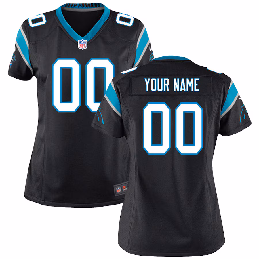 Women's Carolina Panthers Nike Black Customized Game Jersey - Jersey