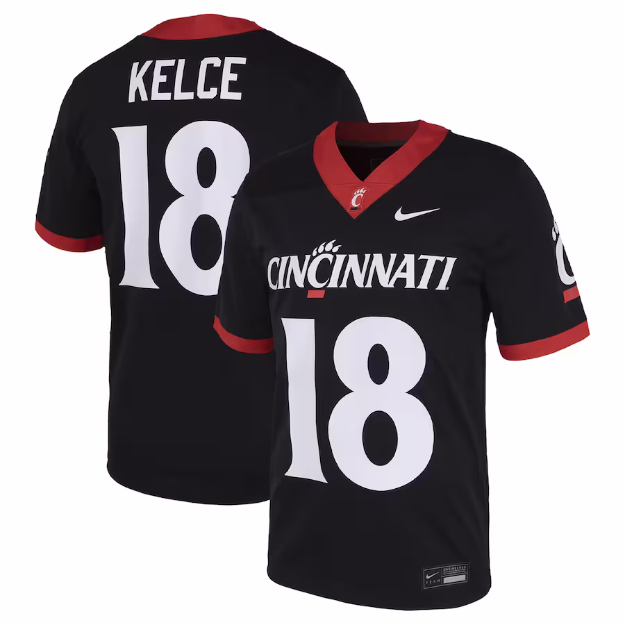 Travis Kelce Cincinnati Bearcats Nike Replica Untouchable Jersey - Black - Jersey