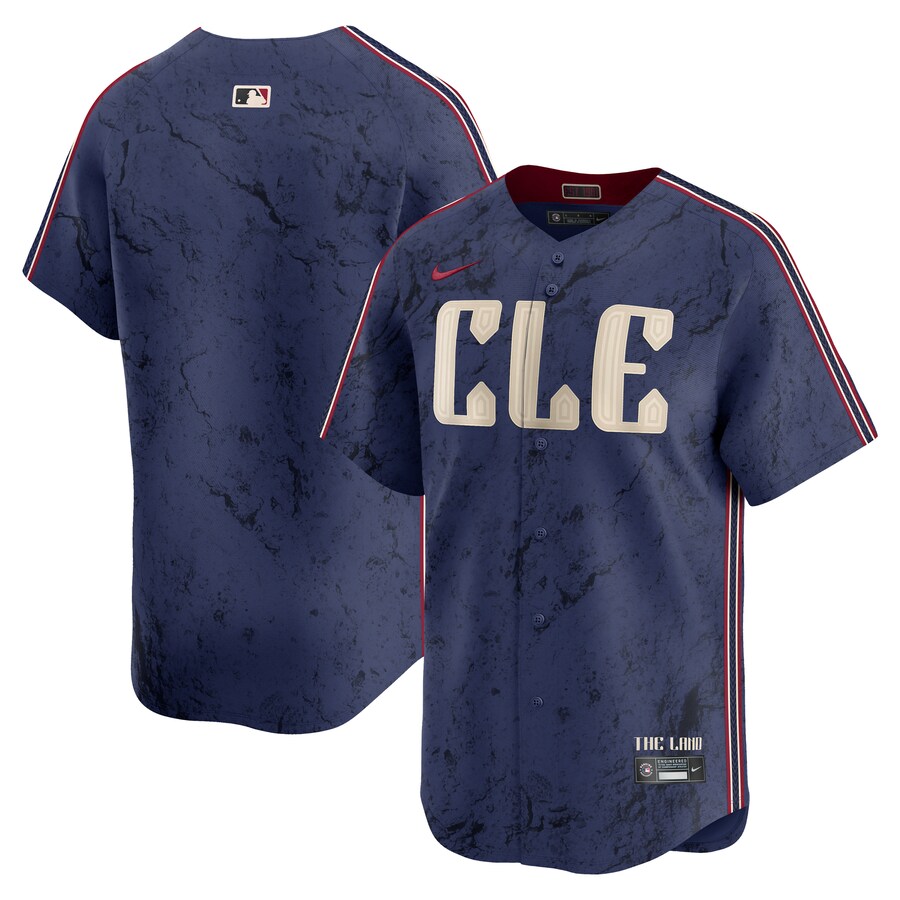 Men's Cleveland Guardians Nike Navy City Connect Limited Jersey - Jersey