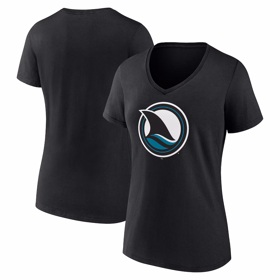Women's San Jose Sharks Fanatics Black Alternate Graphic T-Shirt - Jersey