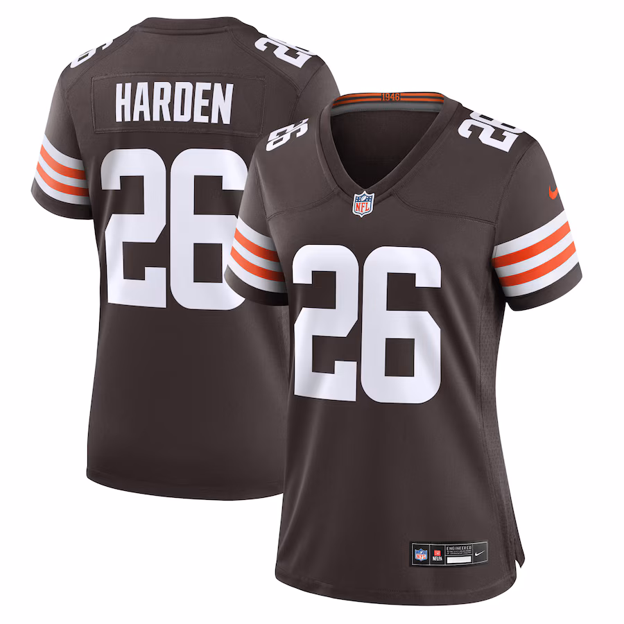 Women's Cleveland Browns Myles Harden Nike Brown Game Jersey - Jersey