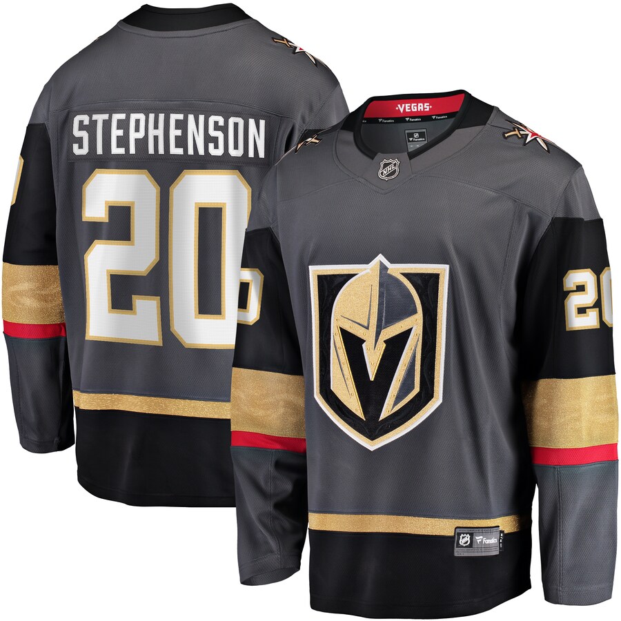 Men's Vegas Golden Knights Chandler Stephenson Fanatics Branded Gray Alternate Breakaway Player Jersey - Jersey