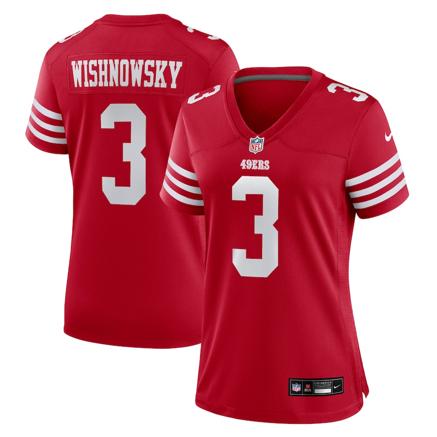Women's San Francisco 49ers Mitch Wishnowsky Nike Scarlet Game Jersey - Jersey
