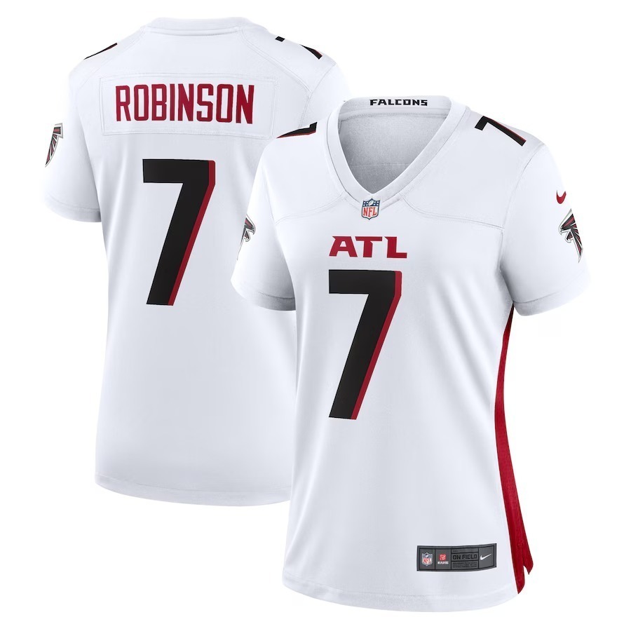 Women's Atlanta Falcons Bijan Robinson Nike White Away Game Jersey - Jersey
