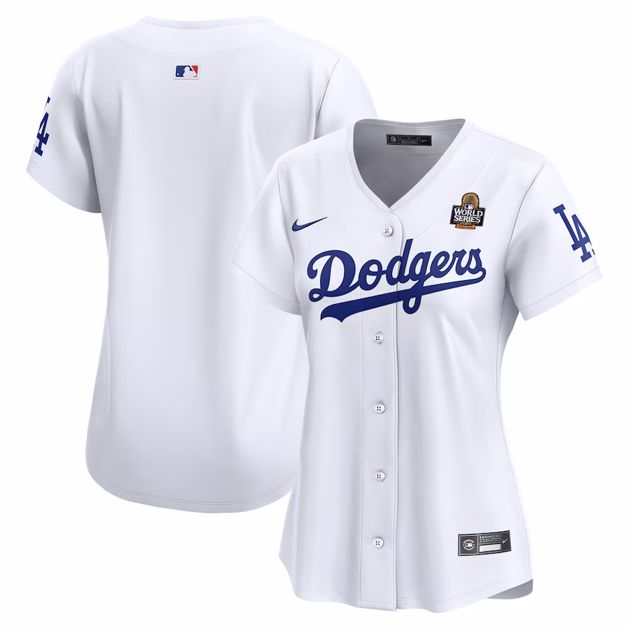 Women's Los Angeles Dodgers Nike White 2024 World Series Home Limited Jersey - Jersey