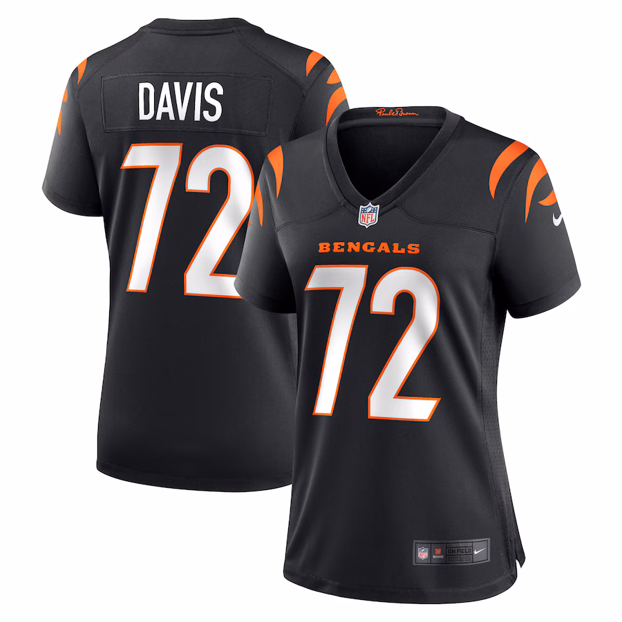 Women's Cincinnati Bengals Domenique Davis Nike Black Game Player Jersey - Jersey