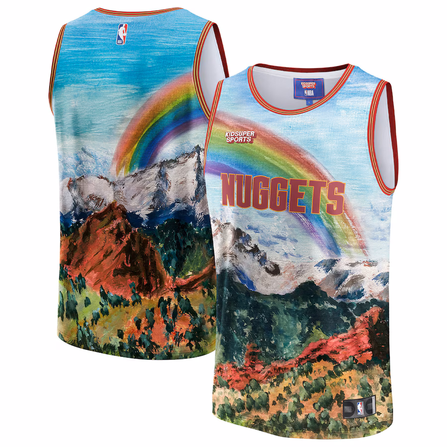 Unisex Denver Nuggets NBA & KidSuper Studios by Fanatics Blue Hometown Jersey - Jersey