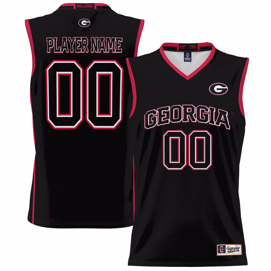 Georgia Bulldogs GameDay Greats Youth NIL Pick-A-Player Lightweight Basketball Blackout Jersey - Black - Jersey