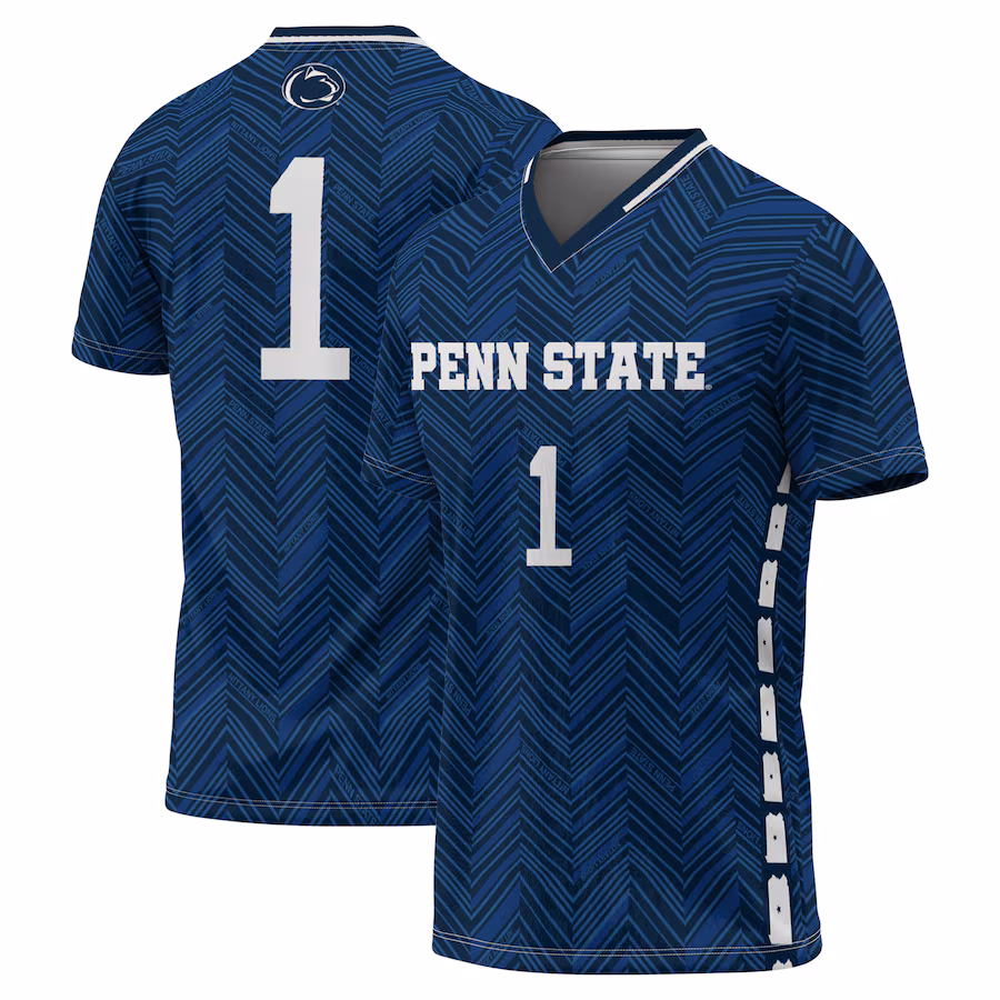GameDay Greats #1 Navy Penn State Nittany Lions Lightweight Soccer Fashion Jersey - Jersey