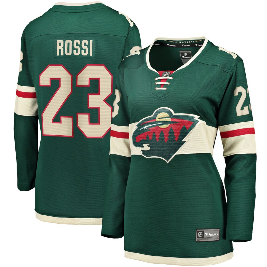 Women's Minnesota Wild Marco Rossi Fanatics Branded Green Home Breakaway Player Jersey - Jersey