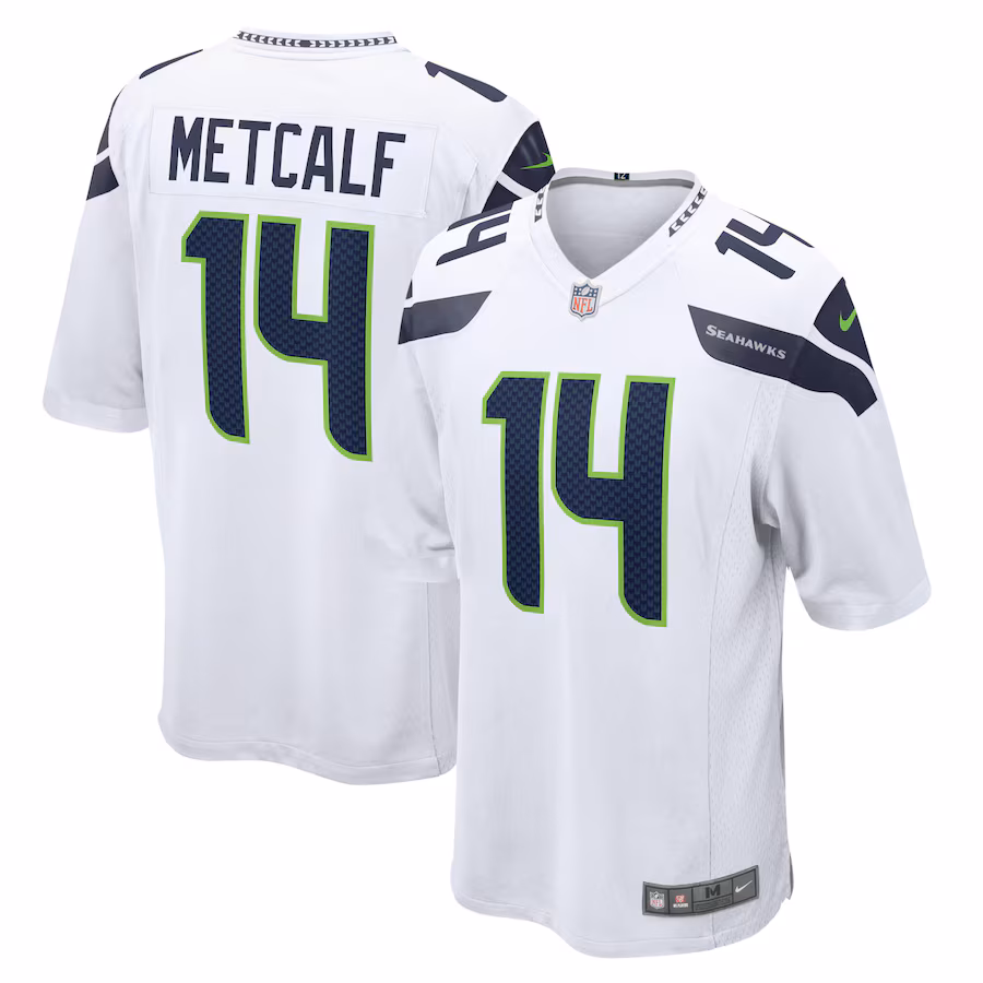 Men's Seattle Seahawks DK Metcalf Nike White Game Jersey - Jersey