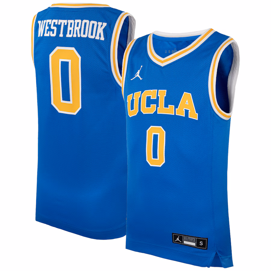 Youth Jordan Brand #0 Blue UCLA Bruins Icon Replica Basketball Jersey - Jersey