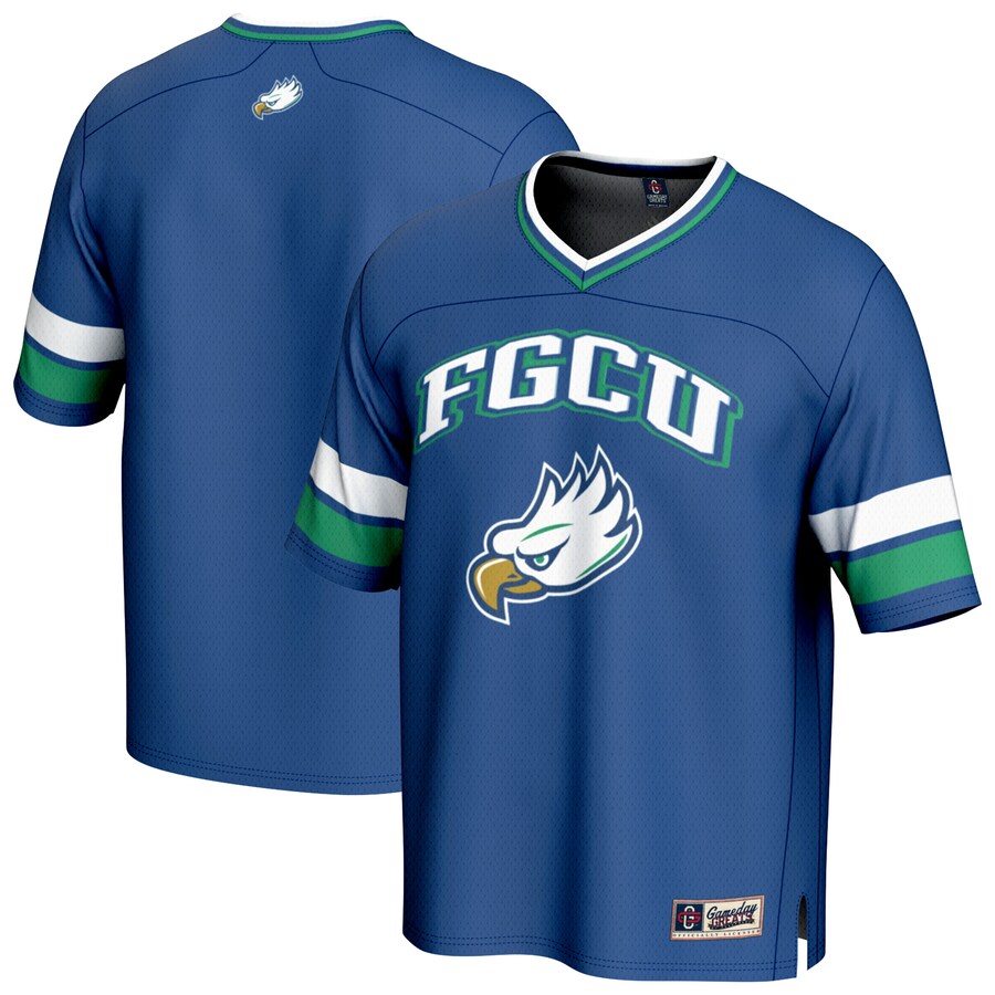 Men's GameDay Greats Blue Florida Gulf Coast Eagles Football Jersey - Jersey