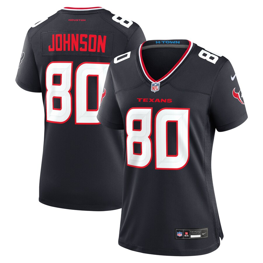 Women's Houston Texans Andre Johnson Nike Navy Team Retired Player Game Jersey - Jersey