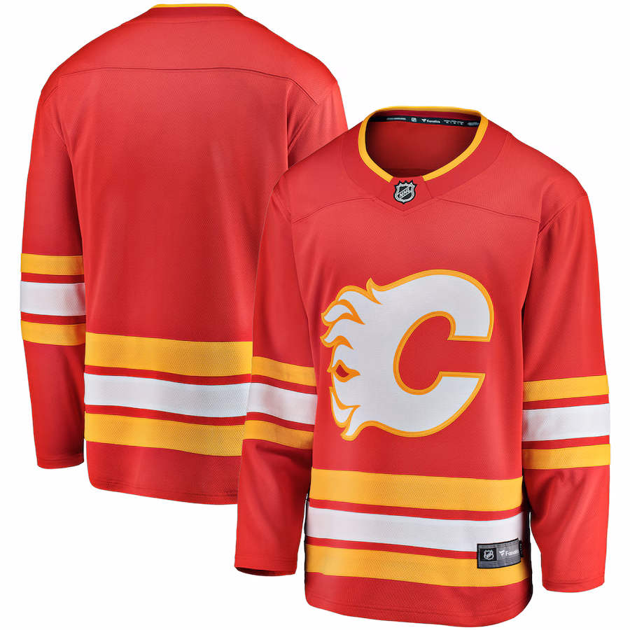 Men's Calgary Flames Fanatics Red Home Breakaway Jersey - Jersey