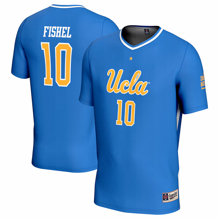 Unisex GameDay Greats Mia Fishel Blue UCLA Bruins Women's Soccer Lightweight Fashion Jersey - Jersey