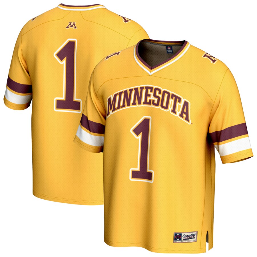 Unisex GameDay Greats #1 Gold Minnesota Golden Gophers Collegiate Football Fashion Jersey - Jersey