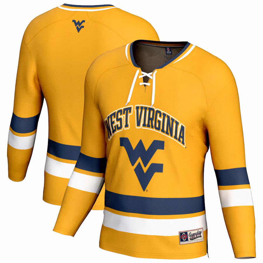 Youth GameDay Greats Gold West Virginia Mountaineers Spirit Hockey Jersey - Jersey