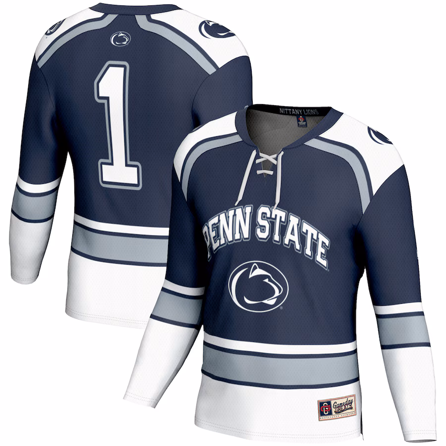 Youth GameDay Greats #1 Navy Penn State Nittany Lions Hockey Jersey - Jersey