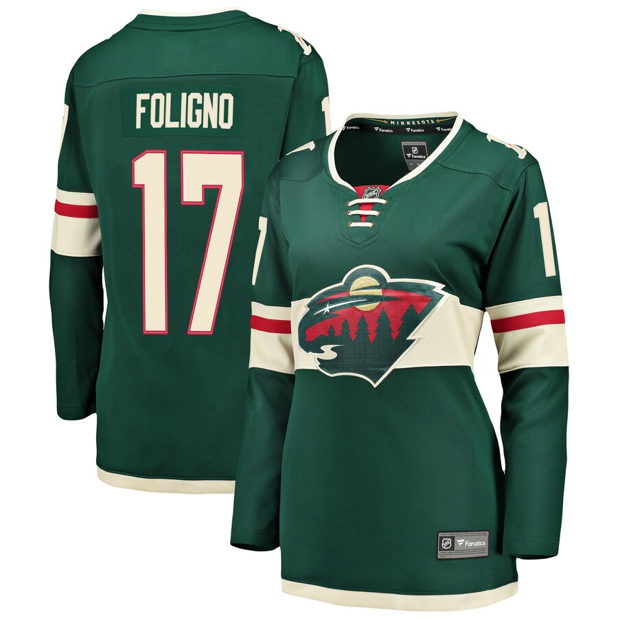 Women's Minnesota Wild Marcus Foligno Fanatics Branded Green Breakaway Player Jersey - Jersey