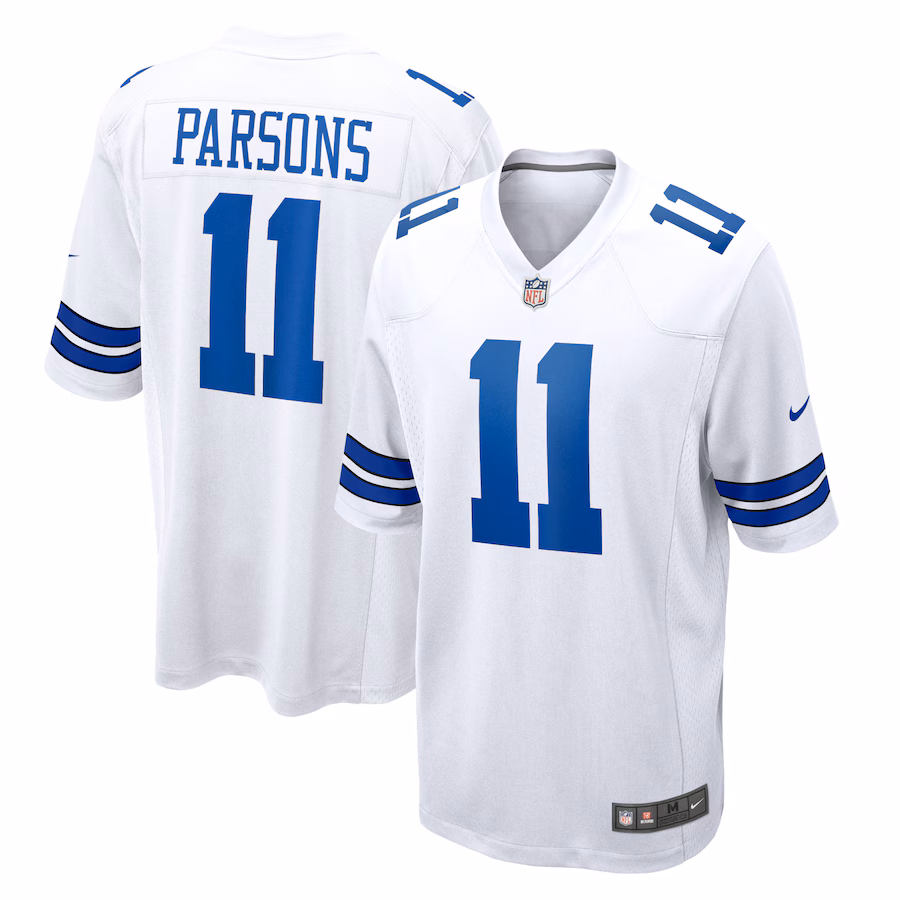 Men's Dallas Cowboys Micah Parsons Nike White Game Player Jersey - Jersey