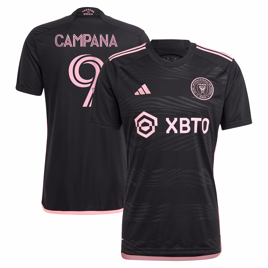 Men's Inter Miami CF Leonardo Campana adidas Black 2023 La Noche Replica Player Jersey - Jersey