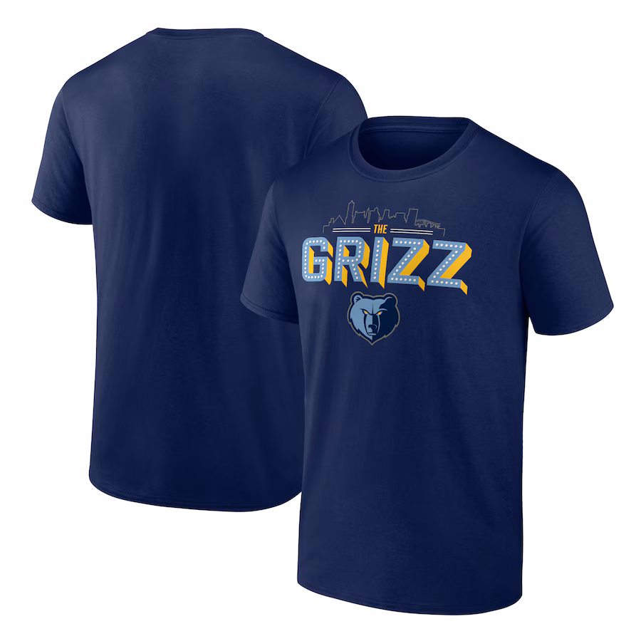 Men's Memphis Grizzlies Navy Tip-Off T-Shirt - Jersey