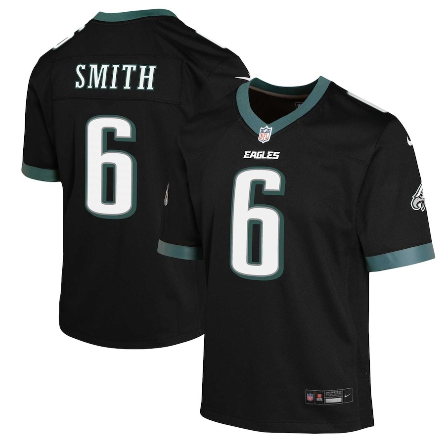 Youth Philadelphia Eagles DeVonta Smith Nike Black Game Jersey - Jersey