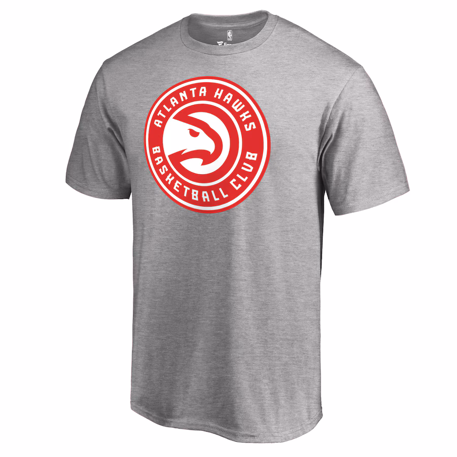 Men's Atlanta Hawks Heather Gray Primary Logo T-Shirt - Jersey