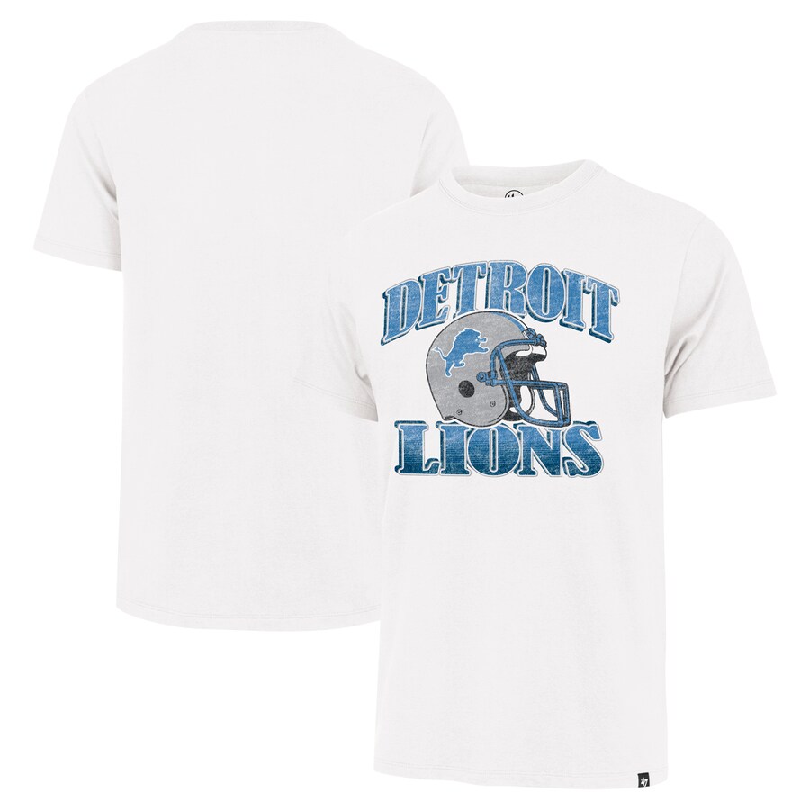 Men's Detroit Lions '47 Cream Overrun Franklin Throwback T-Shirt - Jersey
