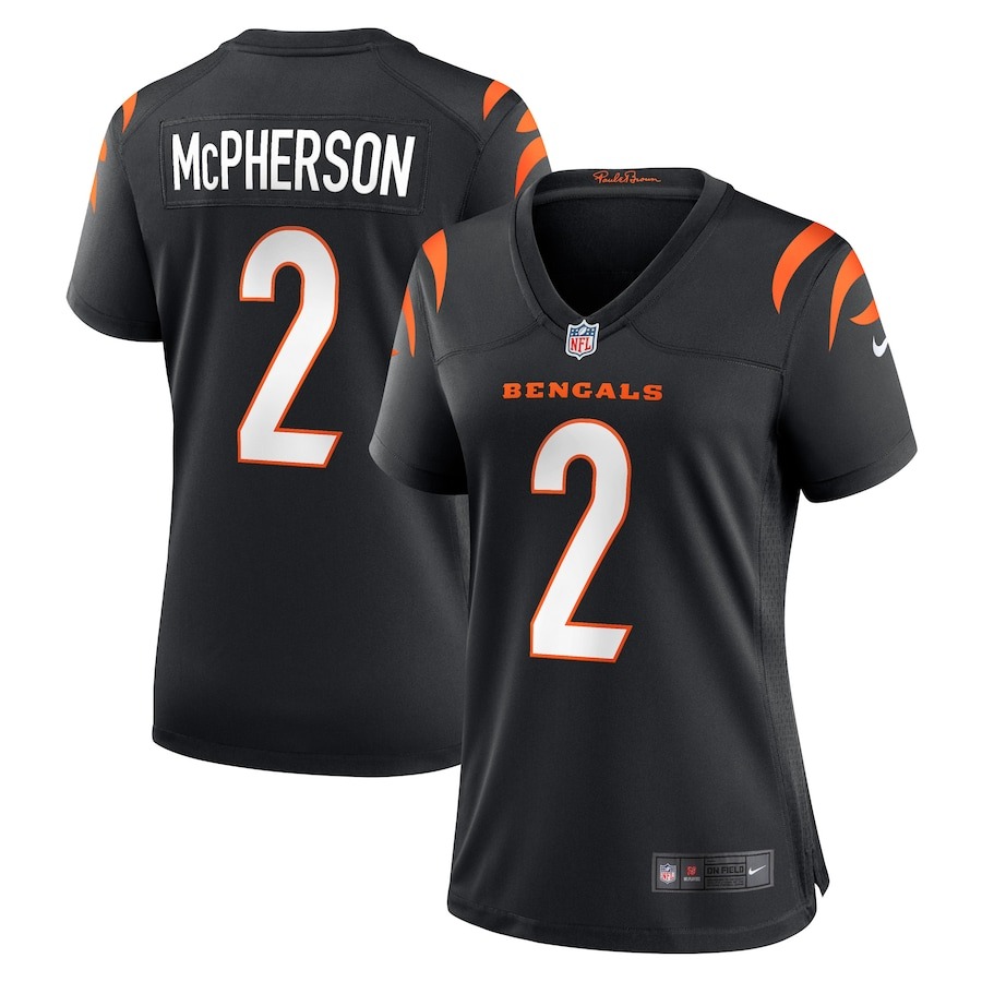 Women's Cincinnati Bengals Evan McPherson Nike Black Game Jersey - Jersey