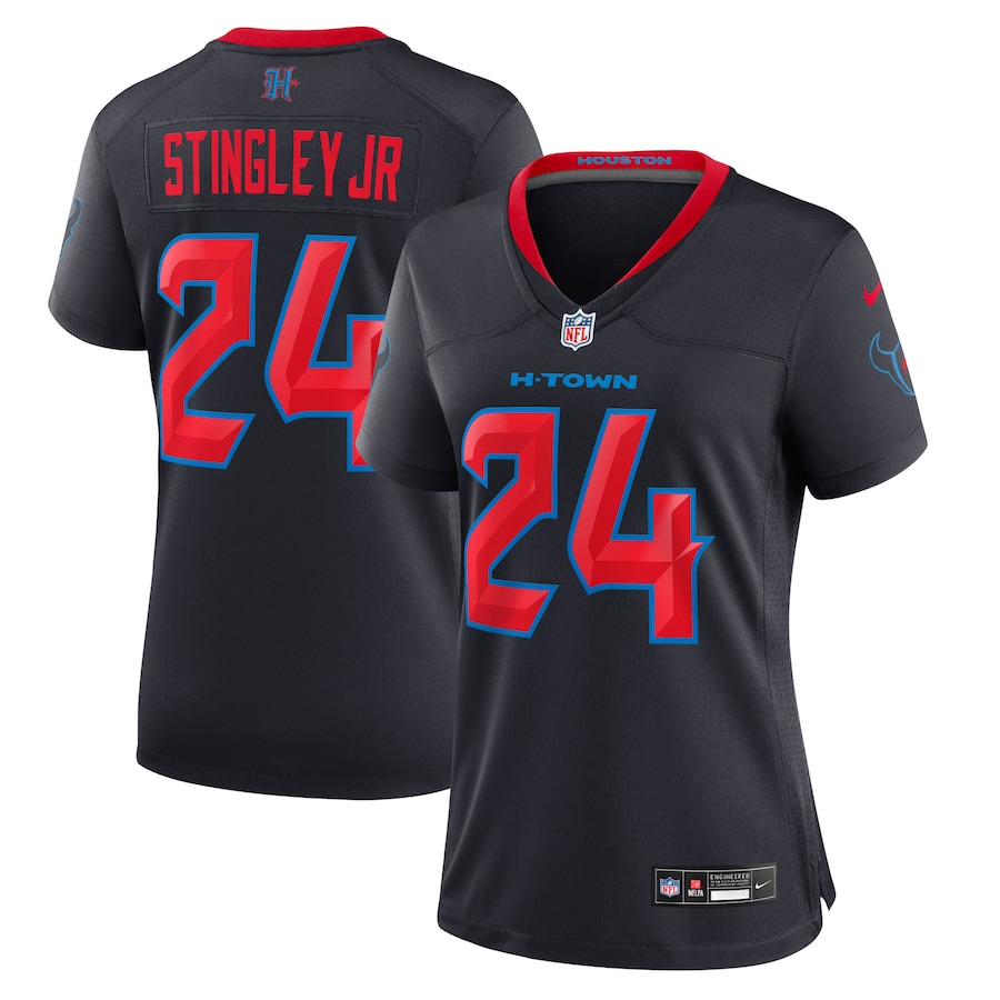Women's Houston Texans Derek Stingley Jr. Nike Navy Alternate Game Jersey - Jersey