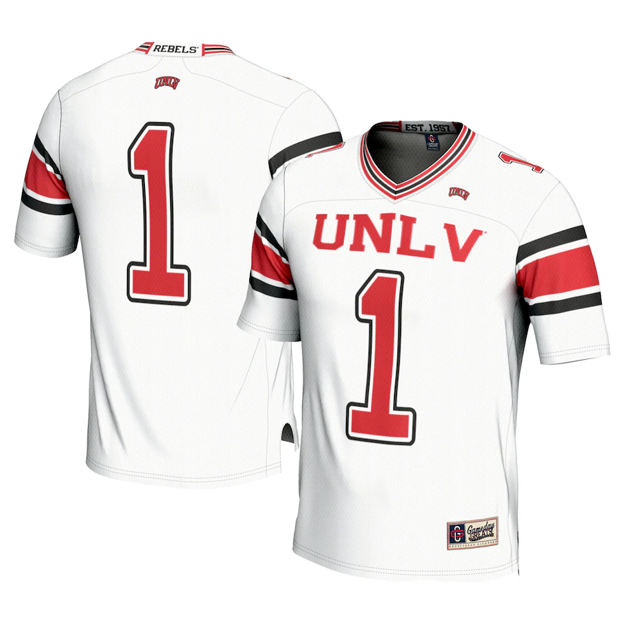 Youth GameDay Greats #1 White UNLV Rebels Football Jersey - Jersey