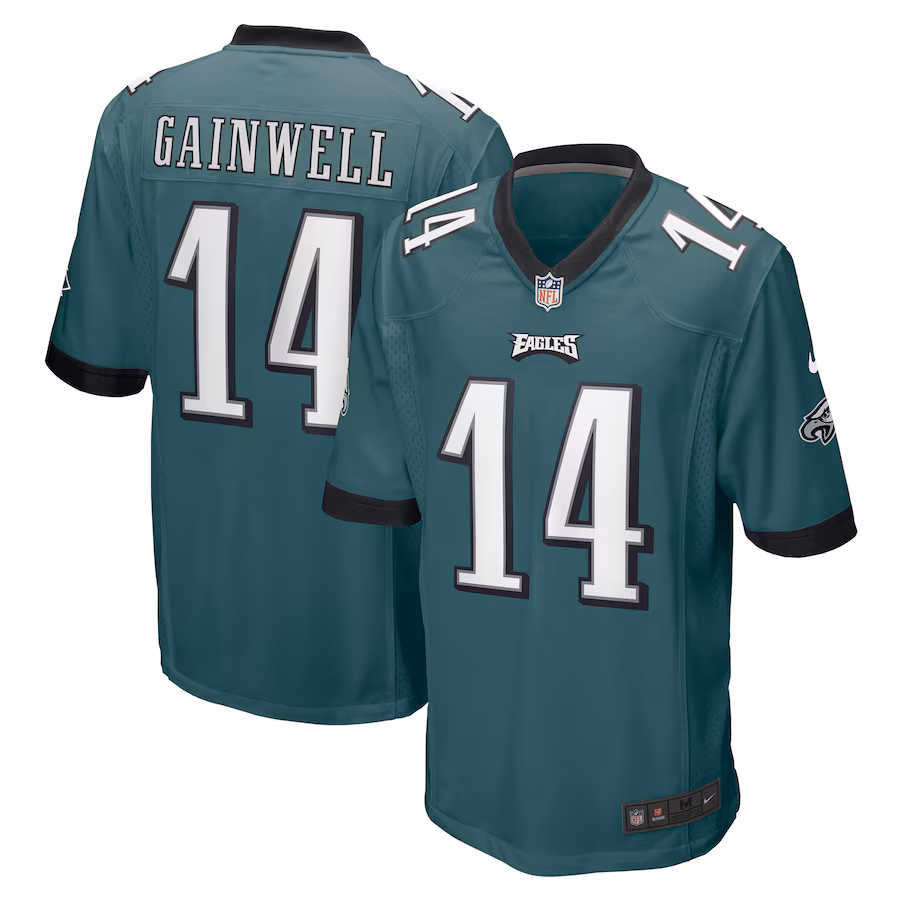 Men's Philadelphia Eagles Kenneth Gainwell Nike Midnight Green Game Jersey - Jersey