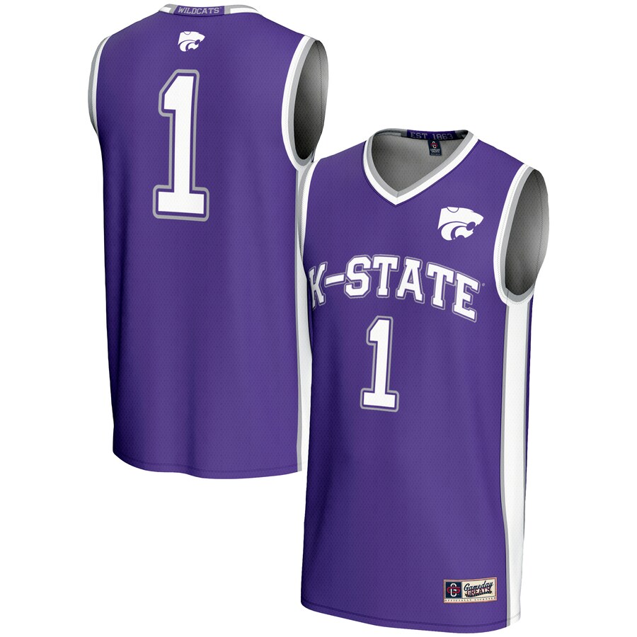 Unisex GameDay Greats #1 Purple Kansas State Wildcats Lightweight Basketball Jersey - Jersey