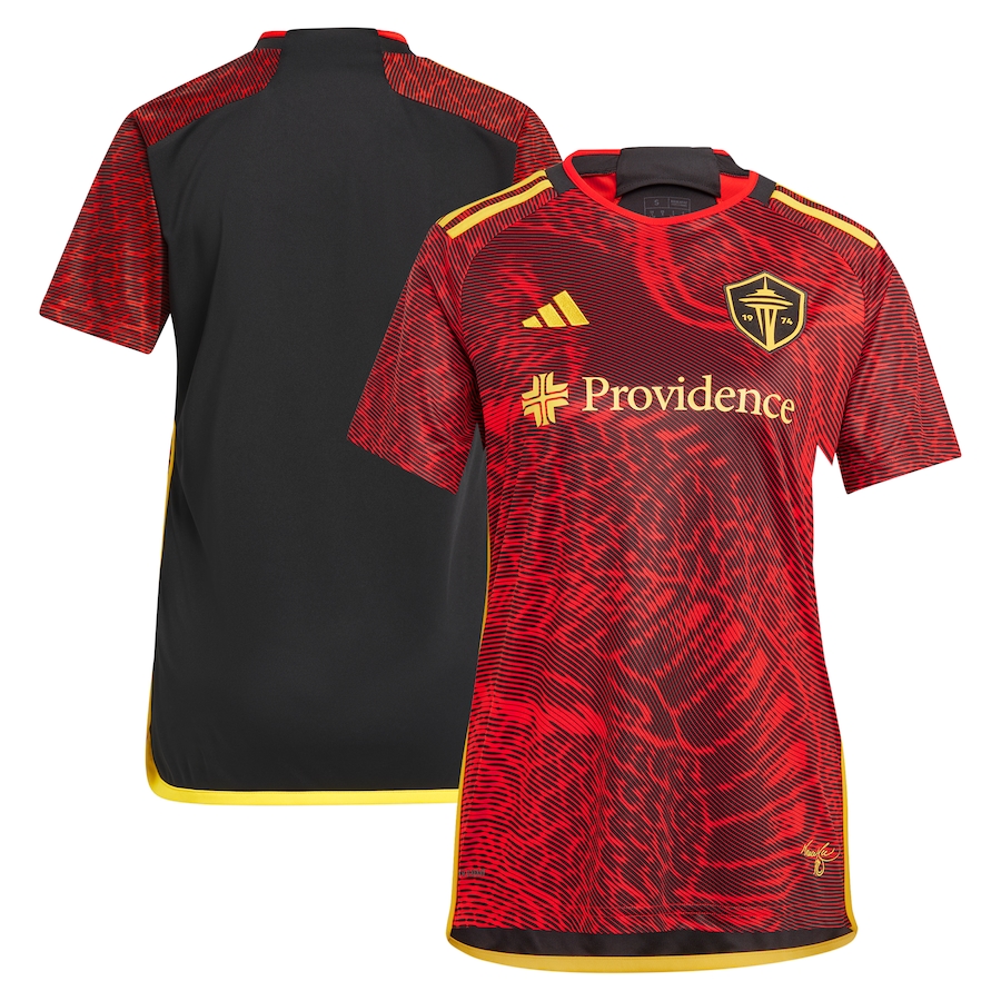 Women's Seattle Sounders FC  adidas Red 2024 The Bruce Lee Kit Replica Jersey - Jersey