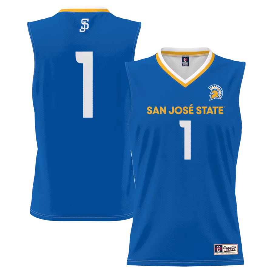 #1 San Jose State Spartans GameDay Greats Youth Lightweight Basketball Jersey - Royal - Jersey