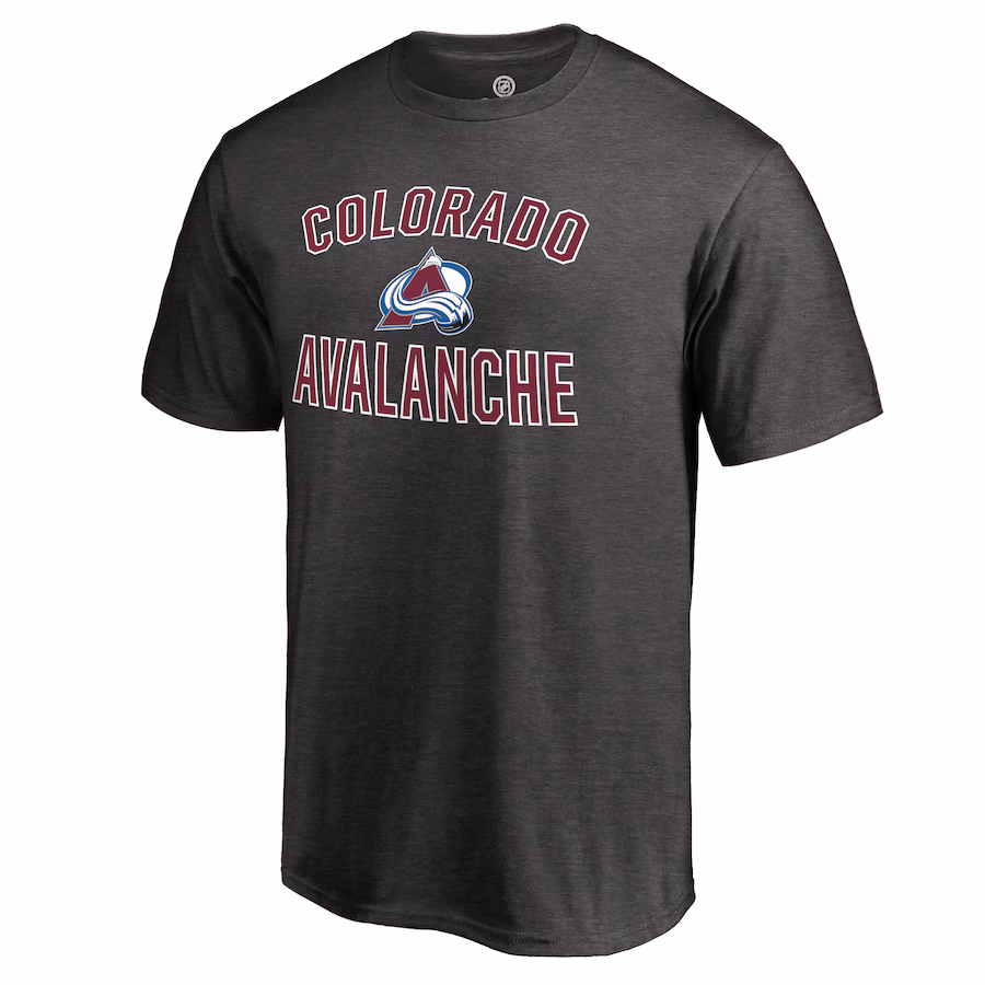 Men's Colorado Avalanche Heathered Gray Victory Arch T-Shirt - Jersey
