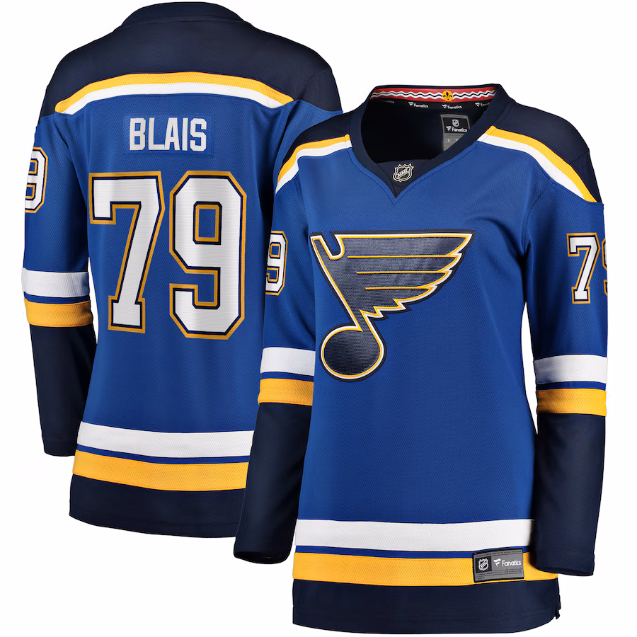 Women's St. Louis Blues Sammy Blais Fanatics Blue Home Breakaway Jersey - Jersey