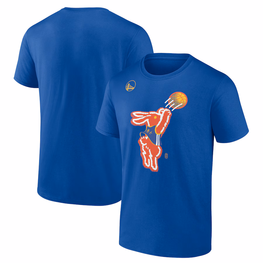 Men's Golden State Warriors  Royal Lunar New Year T-Shirt - Jersey