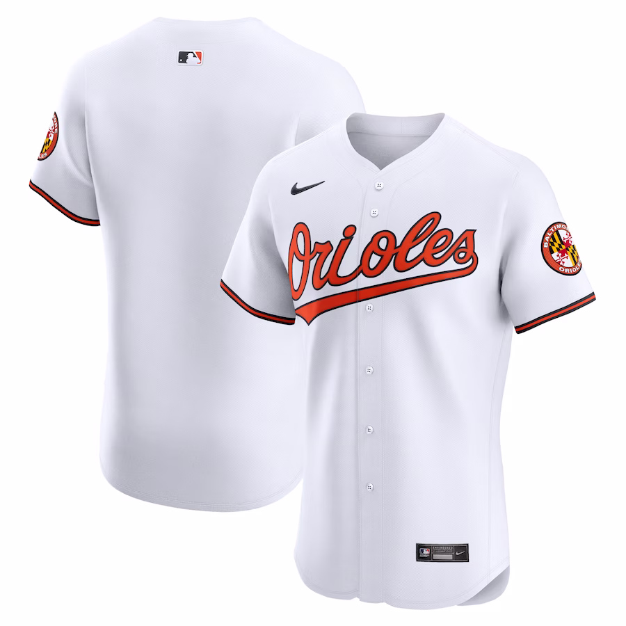 Men's Baltimore Orioles Nike White Home Elite Jersey - Jersey