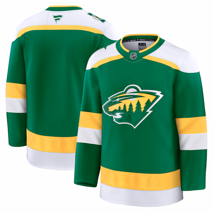 Men's Minnesota Wild Fanatics Green Alternate Premium Jersey - Jersey